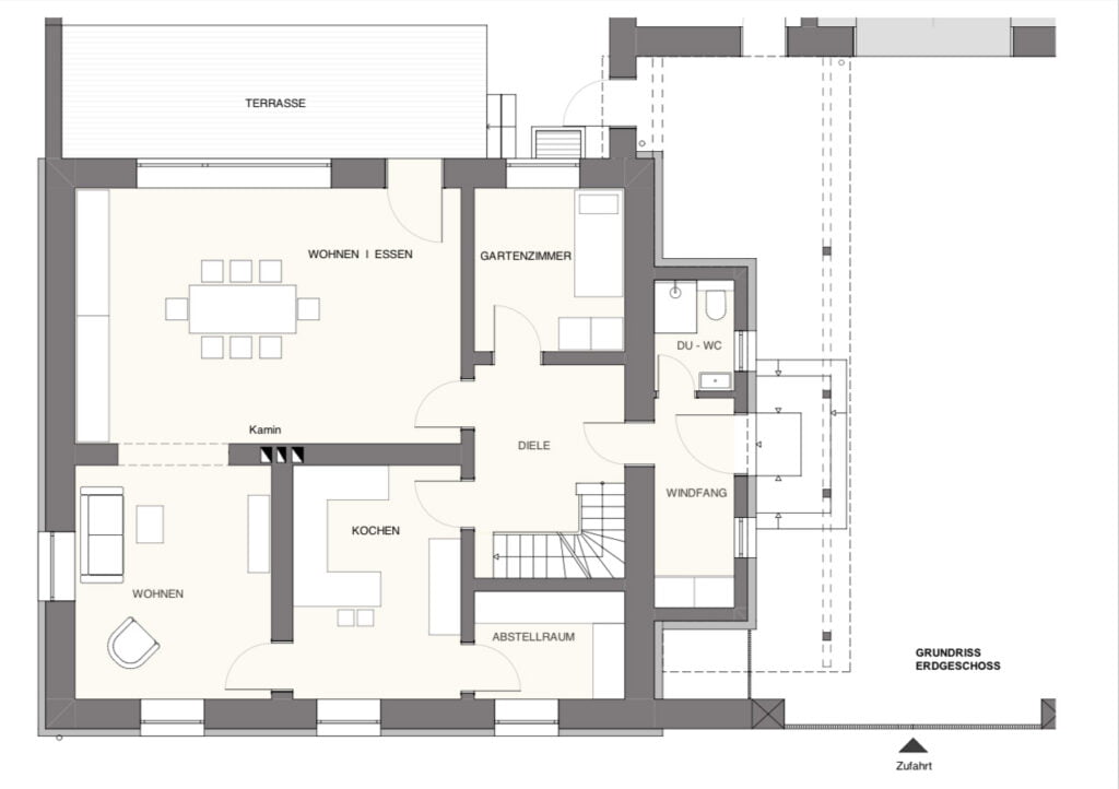 Alte Revierförsterei Börfink - Grundriss Erdgeschoss
